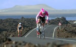 Bella Bayliss battles the climbs at Ironman Lanzarote. Photo: Ironman