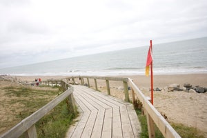 swimramp Will athletes get to run up this ramp from the beach to T2 at Courtown Harbour? Sunday's weather will dictate it.