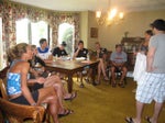 Athletes hear about new fabrics and products. Athletes hear about new fabrics and products.