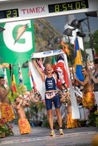 Chrissie Wellington posted a new course record of 8:54:02. Photo: Jay Prasuhn