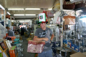 Griffin enjoys the post-race activities in Abu Dhabi. 