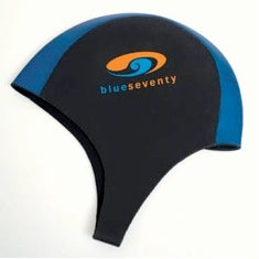 blueseventy Zeiger will keep her head warm while in the frigid water with this Blue Seventy Neoprene Skull Cap.
