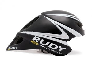 O’Donnell will ride in the Rudy Project Wingspan for both aerodynamics and melon protection.  