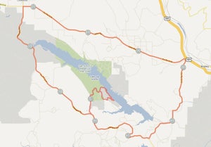GPS map of the Wildflower bike course—Thursday ride. GPS map of the Wildflower bike course—Thursday ride.