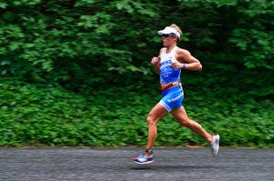 Mirinda Carfrae will be competing on tired legs thanks to a dominating victory at last week's Rev3 Quassy triathlon. Photo: Nils Nilsen
