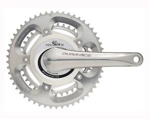The SRM Power Meter takes the power measurement at the crankset of the bicycle.