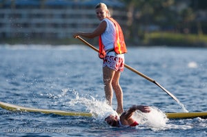 The sport of triathlon involves swimming, biking and running in the sun. Photo: Larry Rosa
