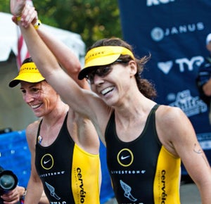 IMG_1055 Rebeccah and Laurel celebrate their top finishes. Photo: Justin Lee