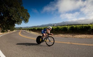 Because Tyler Stewart balances a full-time job with her career as a professional triathlete, she uses indoor workouts as an efficient way of training. Photo: Larry Rosa