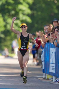 rebeccahlifetime Rebeccah Wassner finished second to Sarah Haskins at the Lifetime Fitness Triathlon in Minneapolis. Photo: Paul Phillips