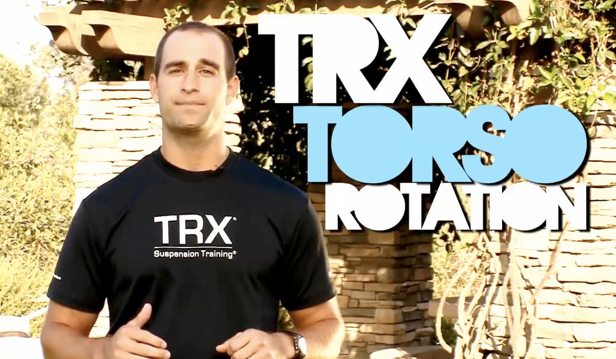 One-Minute Exercise: TRX Torso Rotation