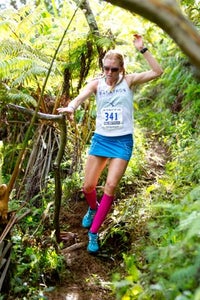 Female winner Sally Meyerhoff has also had success competing as an amateur triathlete. Photo: Xterra