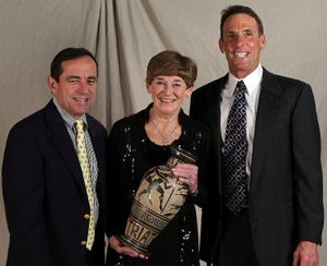 Dave McGillivray, Susan Bradley-Cox and Dave Scott were inducted into the USA Triathlon Hall of Fame Saturday. Photo: USA Triathlon/Tom Kimmell