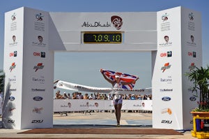 2010 Abu Dhabi International Triathlon Julie Dibens dominated the bike leg to take the 2010 win. Photo: Nils Nilsen