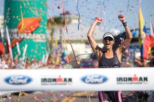 _E8E8954 Zeiger won the 2008 Ironman 70.3 world championship title. Photo: Robert Murphy