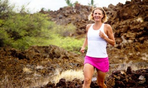 Skirt Sports Nicole DeBoom running in Marathon Girl Skirt