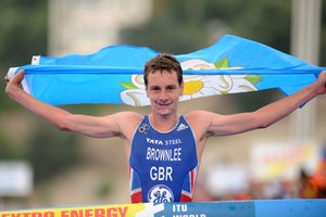 ABrownlee World Champion - credit Delly Carr ITU