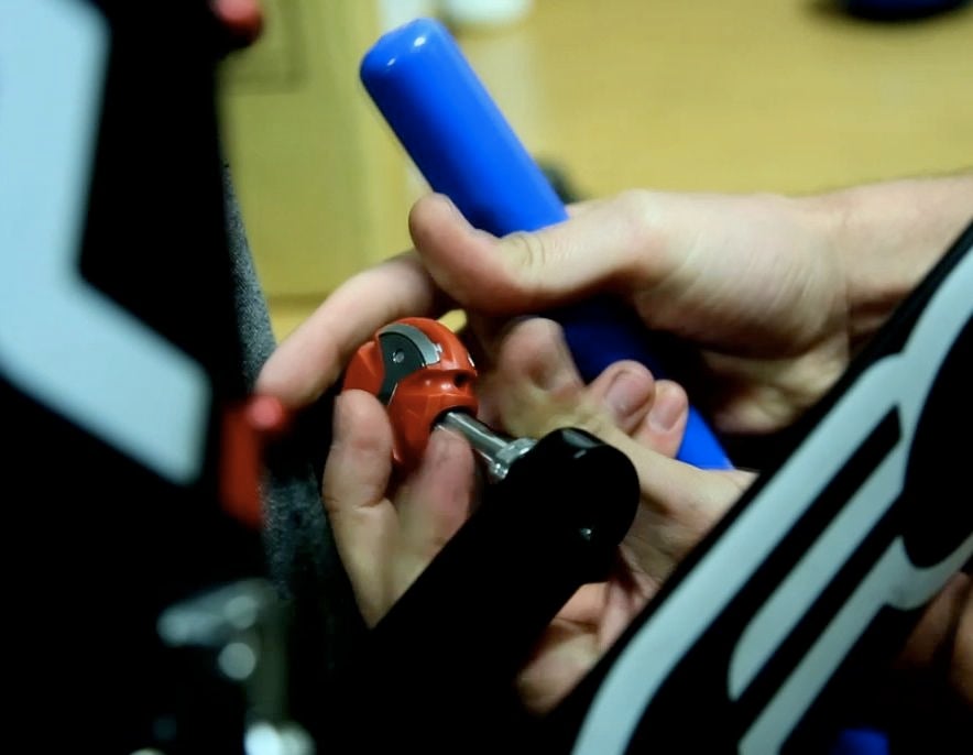 under table bike pedal