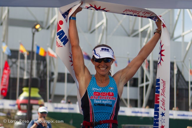 Jessie Donavan won Ironman Lake Placid in 2012. Photo: Larry Rosa/Endurapix