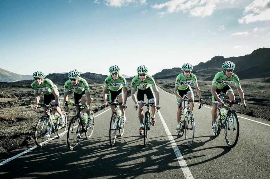 The current Uplace Pro Triathlon Team.