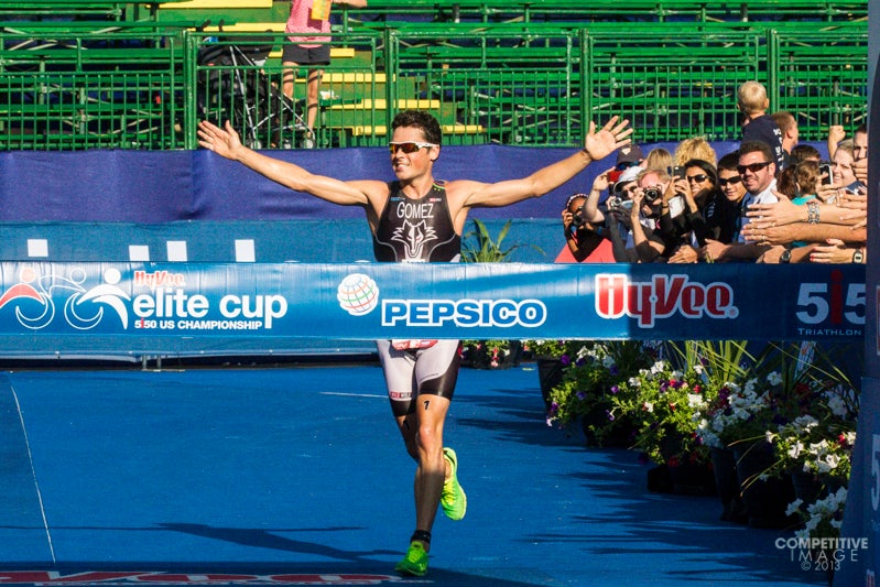 Gomez takes another Hy-Vee win. Photo: Paul Phillips/Competitive Image