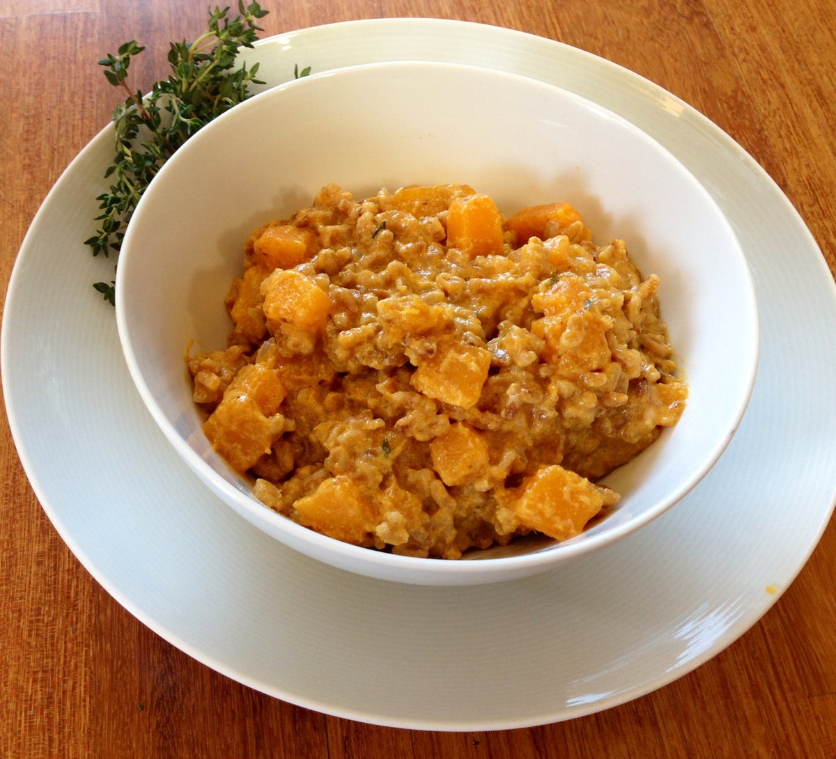 Farro And Butternut Squash Risotto Recipe – Triathlete