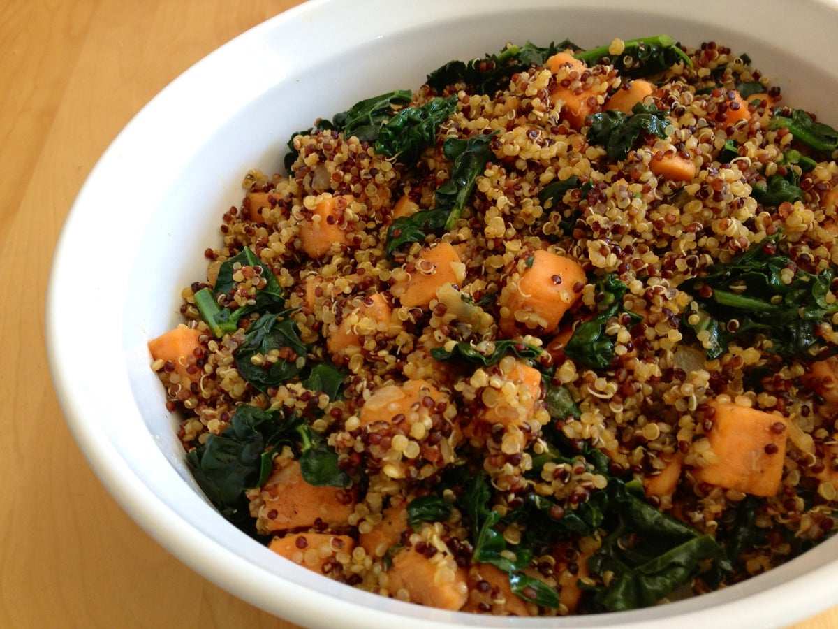 Kale, Yam And Quinoa Pilaf Recipe Triathlete
