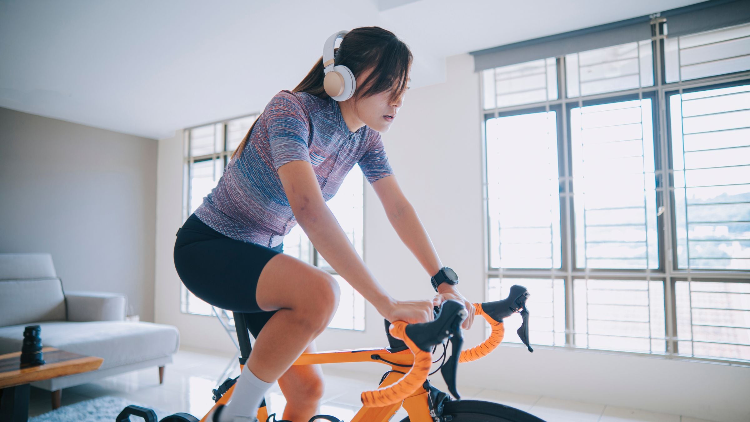 Easy pace indoor cycling rides