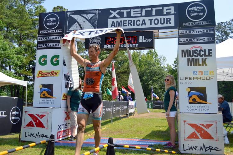 Middaugh takes the win. Photo: XTERRA
