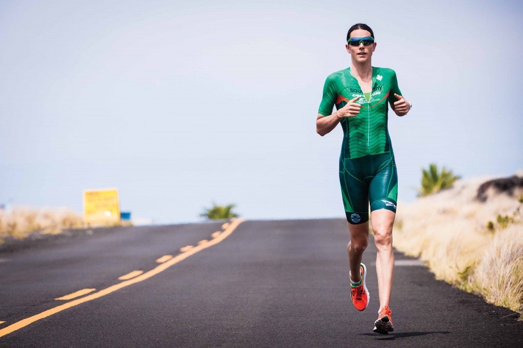 Heather Wurtele on a training run in Kona. Photo: John David Becker
