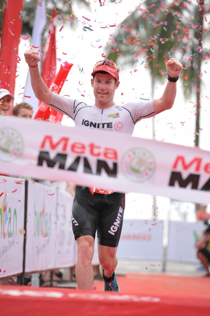 Cam Brown establishes a new course record. 