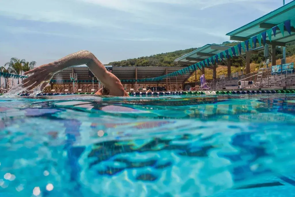 The recovery phase of the swim stroke