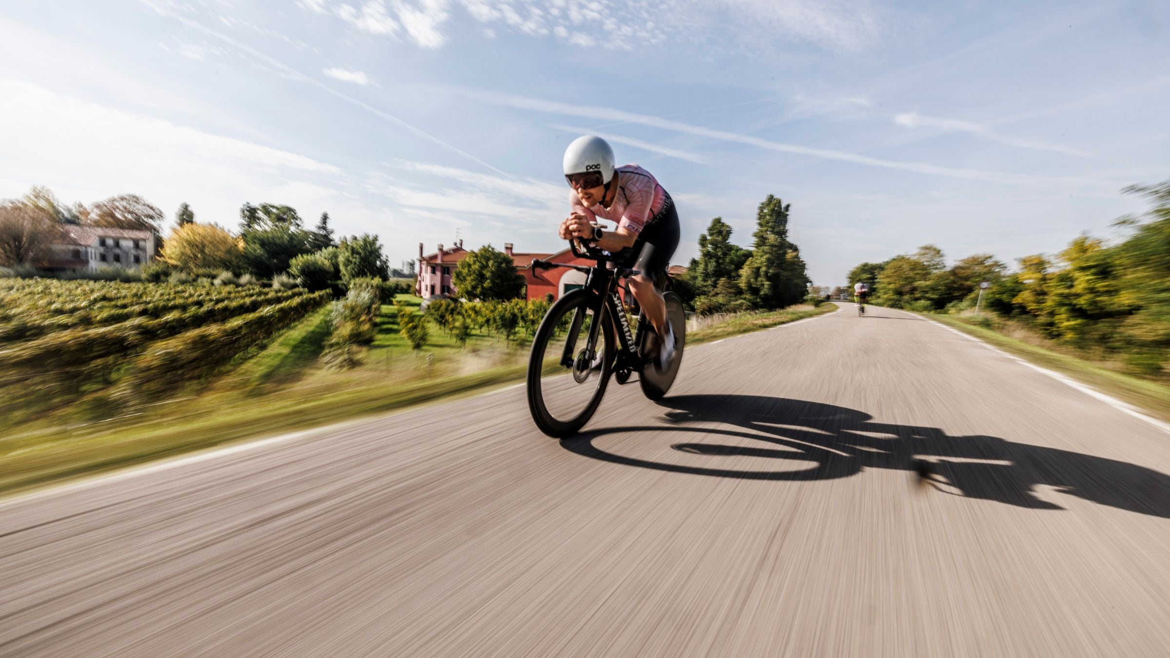 An athlete does a negative bike split during triathlon