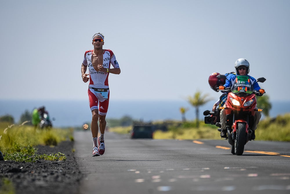 Frodeno ran a slower marathon on his way to the victory. Photo: John David Becker