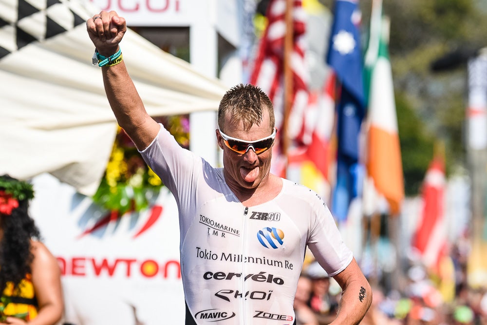 Butterfield at last year's Ironman World Championship. Photo: John David Becker