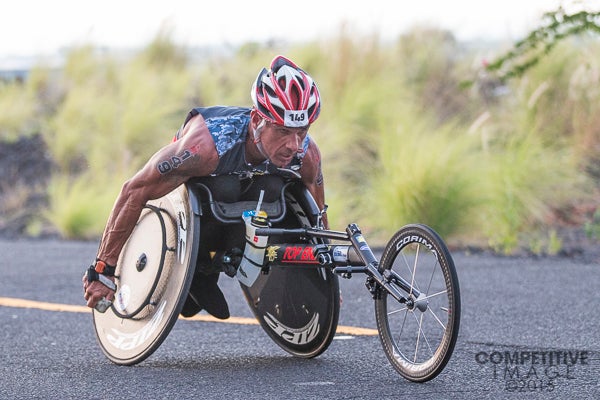 Carlos Moleda competes at the Ironman World Championship. Photo: Paul Phillips/Competitive Image