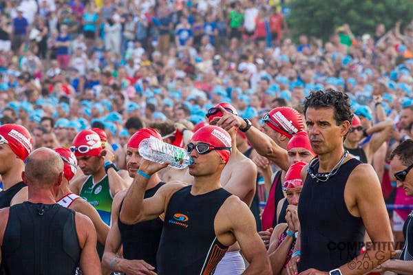 Athletes get ready to compete at the 2015 Ironman European Championship. Photo: Paul Phillips/Competitive Image