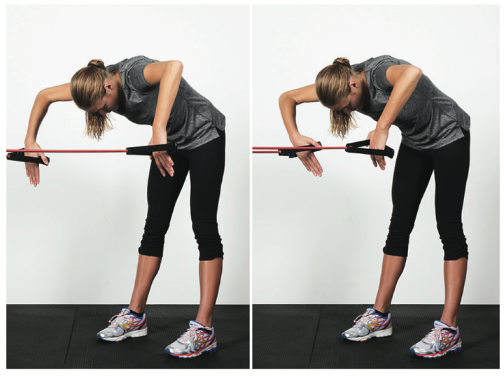 STRETCH CORD WORKOUT: BI AND TRI