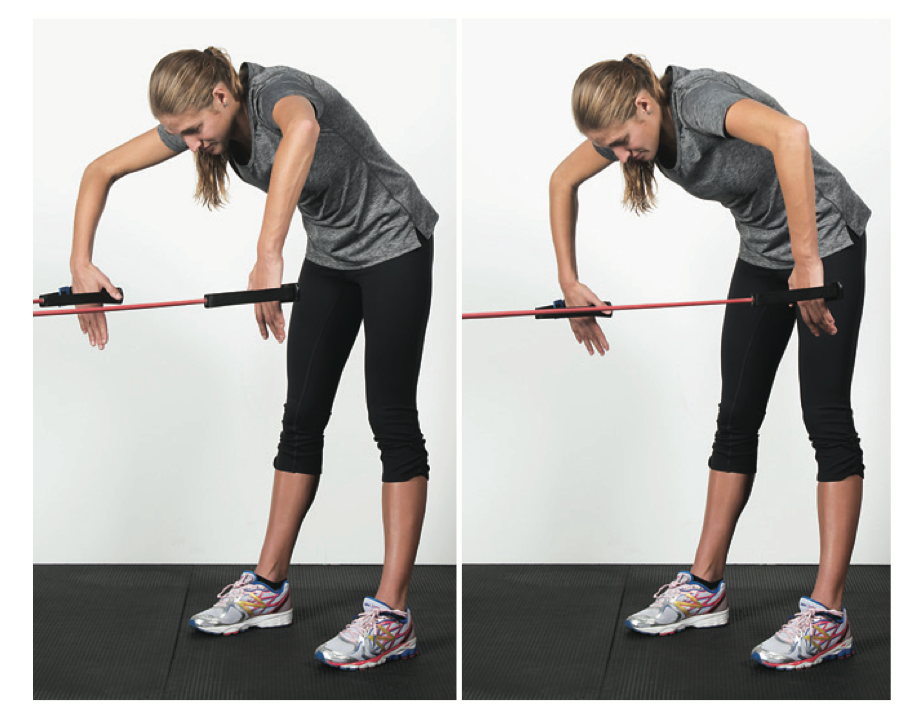 A dryland swim drill for triathletes