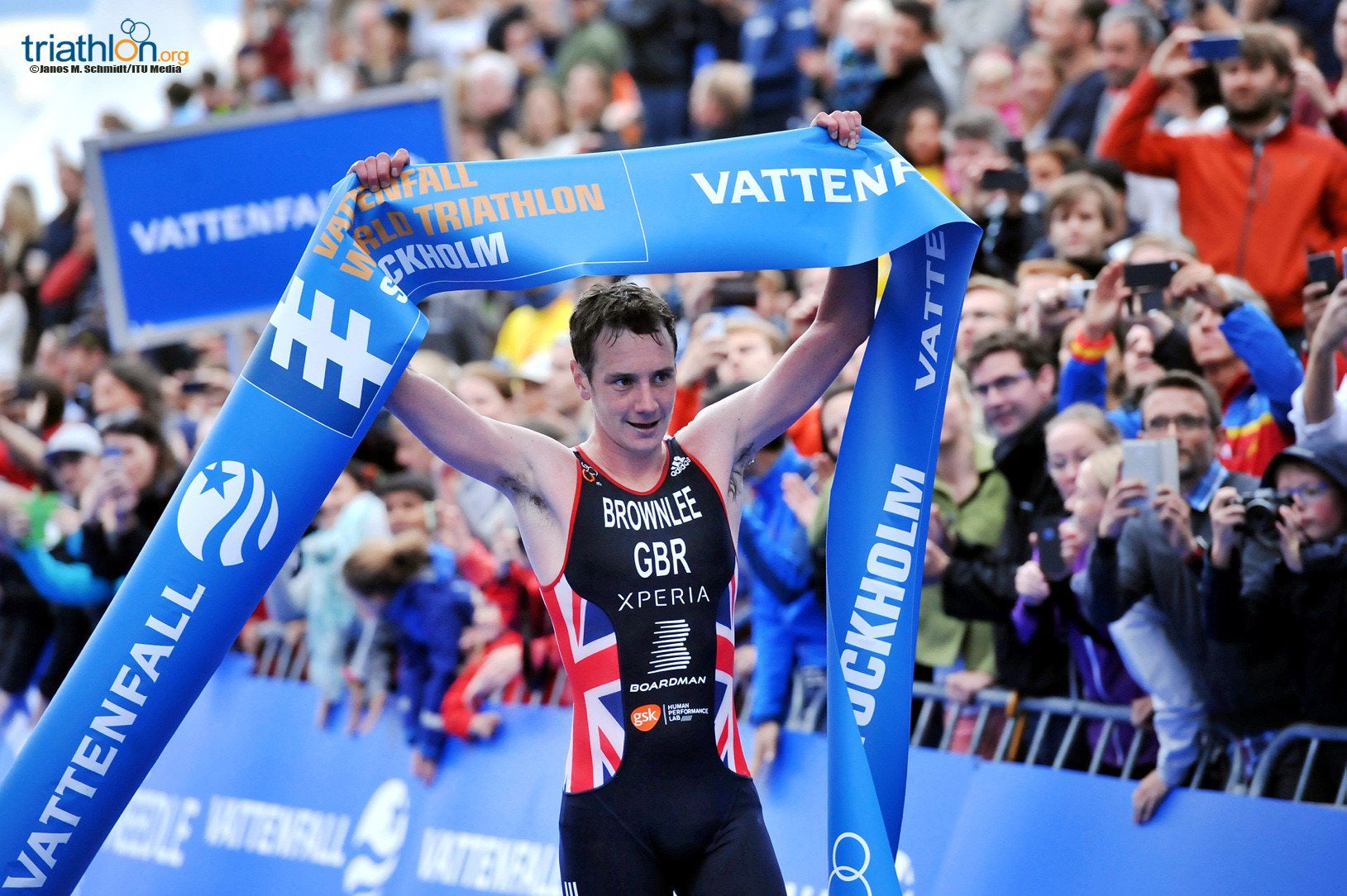 Brownlee is finding his form at the right time. Photo: Janos Schmidt/Triathlon.org