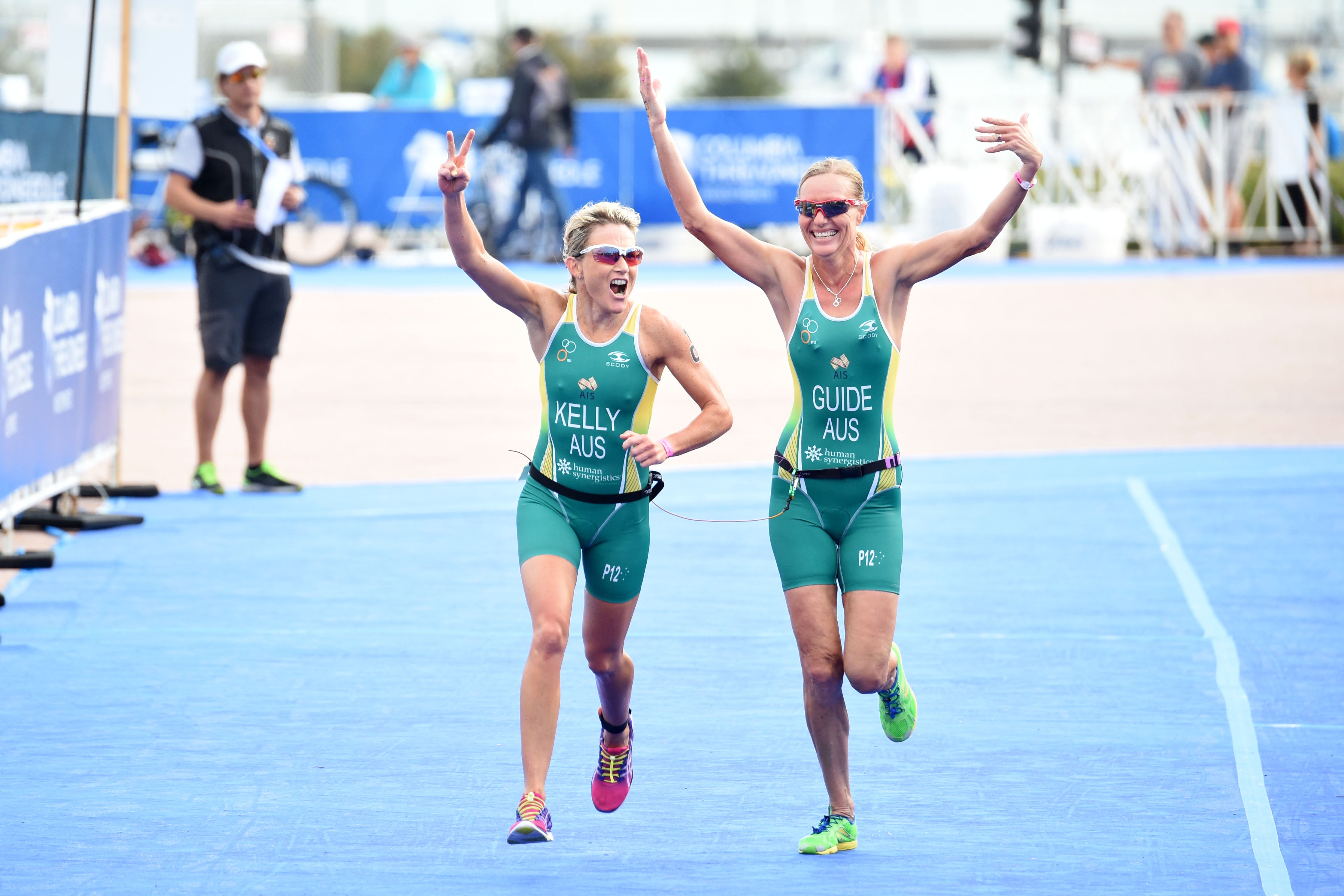 The duo won their division at last year's WTS Chicago Grand Final. Photo: Delly Carr/Triathlon.org