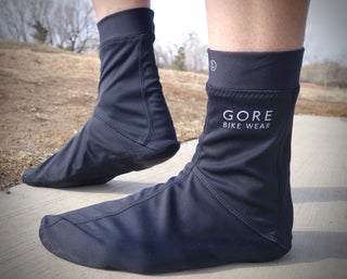 Windproof socks from Gore Bike Wear. 