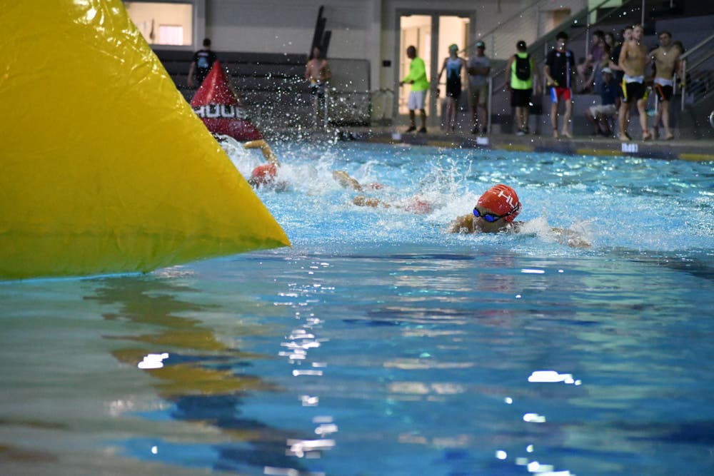 The open-water format in the pool made for a great spectating experience.