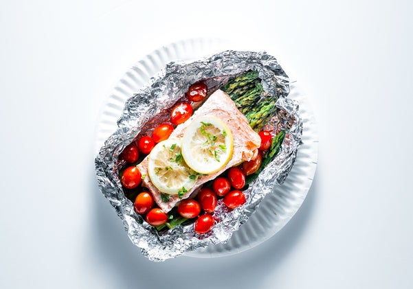 healthy camping meal