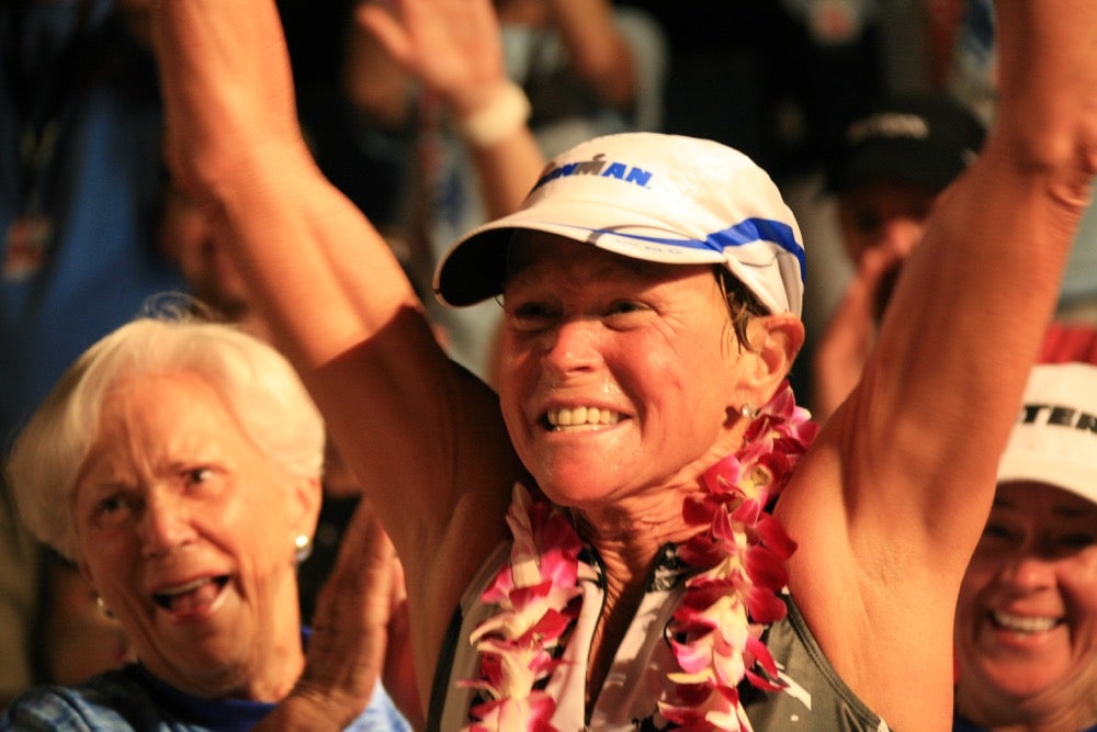 Teri Griege finished the 2011 Ironman World Championship. Photo provided by Teri Griege.