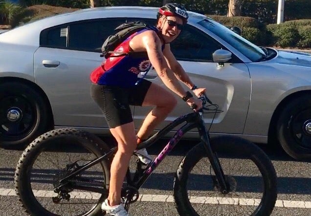Vicki Ostendorf is the first woman to finish an Ironman on a fat bike.