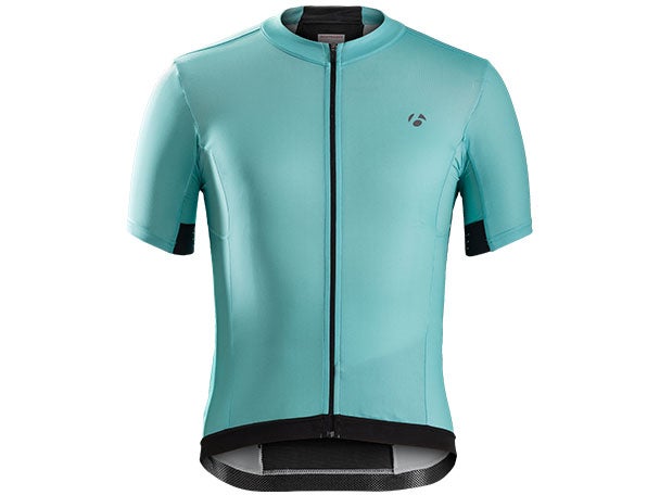 <A href=https://www.trekbikes.com/us/en_US/bike-clothing/cycling-apparel/cycling-jerseys/bontrager-velocis-endurance-cycling-jersey/p/21692/>This Bontrager jersey</a> uses the technology. 