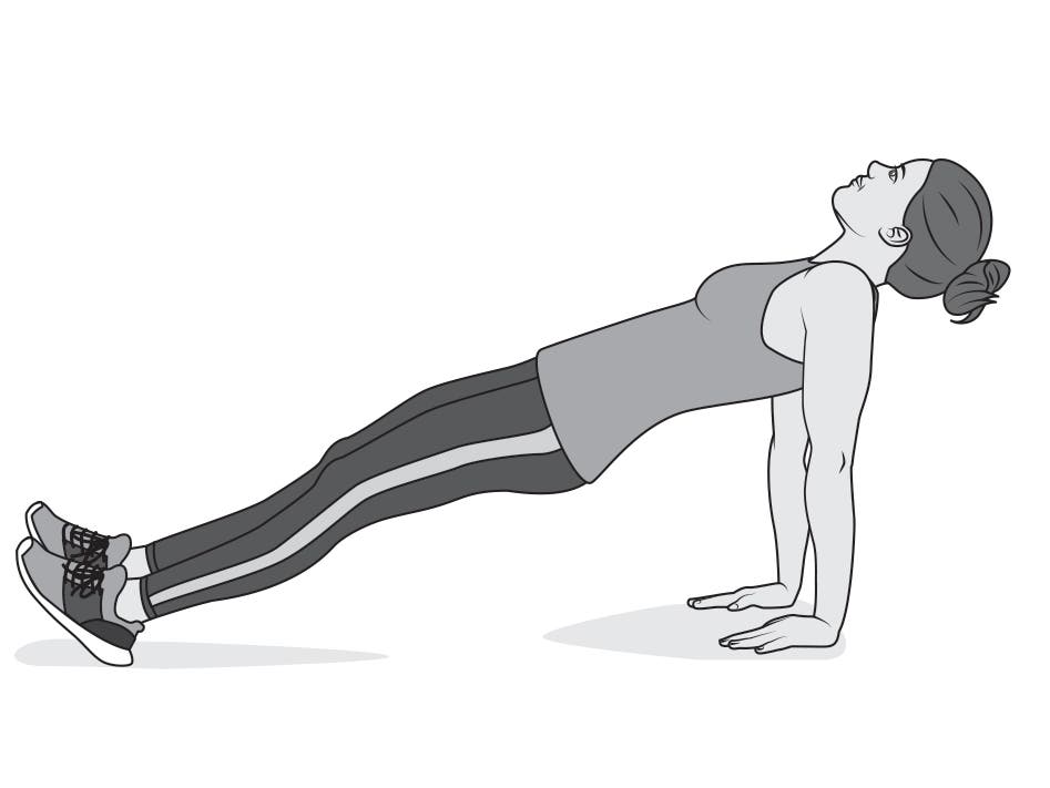 Plank circuit strength training exercise