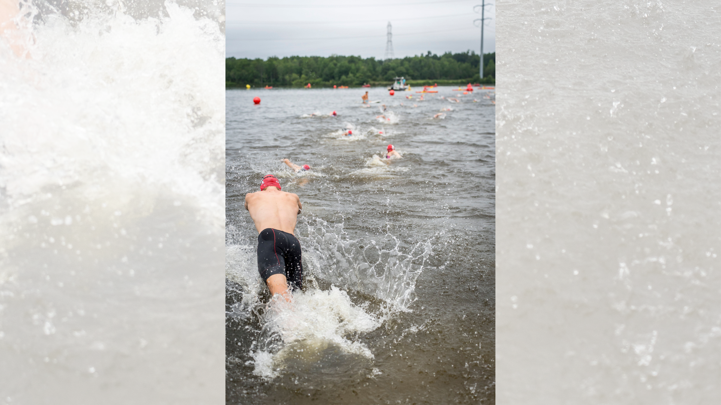 Khu vực không có lối vào của hồ bơi là một nơi tuyệt vời để thực hành lặn cá heo cho đất ba môn phối hợp bắt đầu.