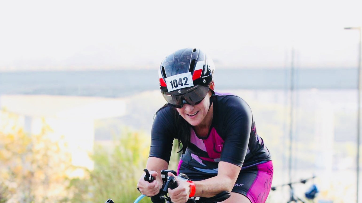 Tough triathlete mum sets a gritty example